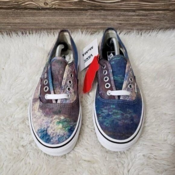 New Vans Authentic Moma Womens Sneakers Size 6.5 DEADSTOCK Artsy Watercolor Boho - Picture 4 of 8